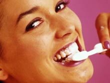 Brushing teeth